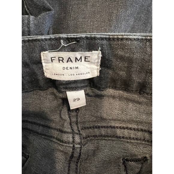 Frame Denim Le Mini Boot Cut Denim Jeans Light Black Wash 29 - Picture 6 of 9